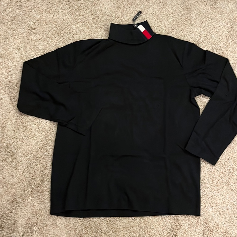 Tommy Hilfiger turtleneck. Black. Size large.